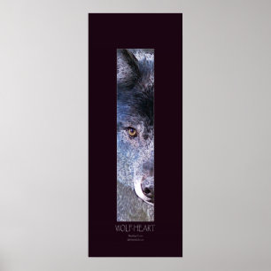 (Grey) WOLF HEART Art Poster