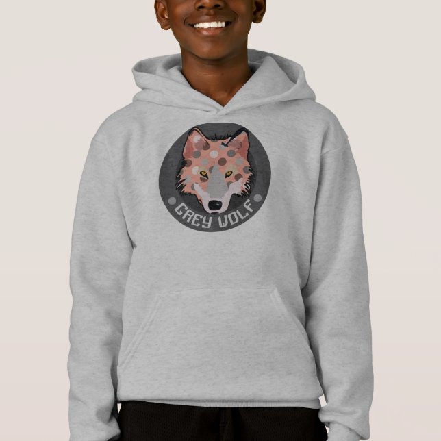 Grey Wolf Hoodie (Front)