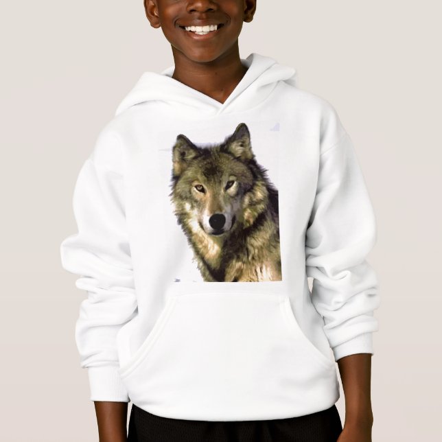 Grey Wolf Hoodie (Front)