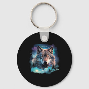 Grey Wolf Hunting Grounds1 Keychain