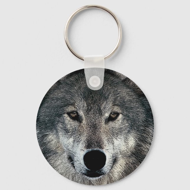 Grey Wolf Key Chains (Front)