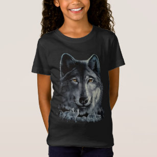 Wolf Shirt, Wolf Children's Clothes, Wolf Face Shirt, Timber Wolf Shirt,  Werewolf Shirt Dog Shirt for Boy Girl, Unisex T-shirt, Kids Clothes 