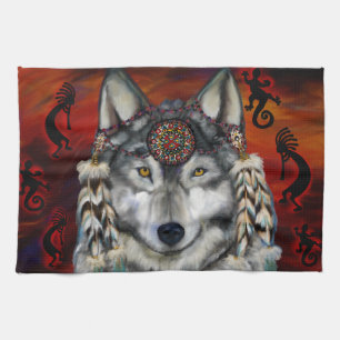 Grey Wolf Kitchen Towel