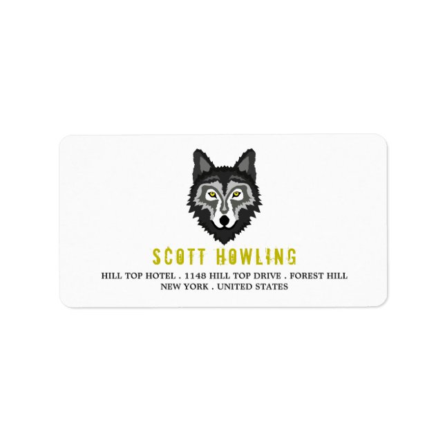 Grey Wolf Label (Front)