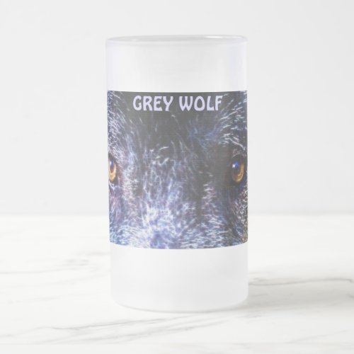 Grey Wolf Lover Wolf Eyes Wildlife Art Mug