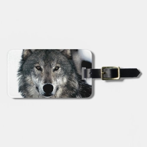 Grey Wolf Luggage Tag