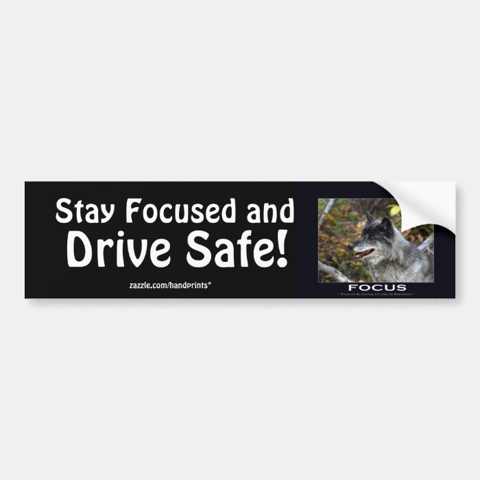 Grey Wolf Motivational Gifts Bumper Stickers