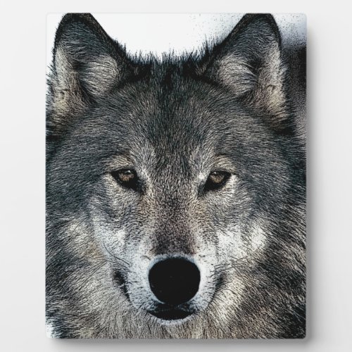 Grey Wolf Plaque