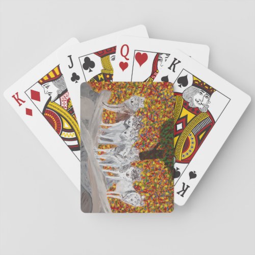Grey Wolf Playing Cards