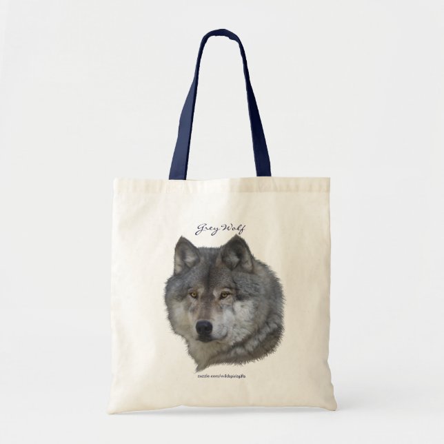 GREY WOLF Portrait Carry-Bag Collection Tote Bag (Front)