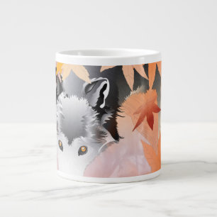 GREY WOLF PROWLER GIANT COFFEE MUG