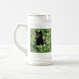 Grey Wolf Pup Wildlife Photography Mug