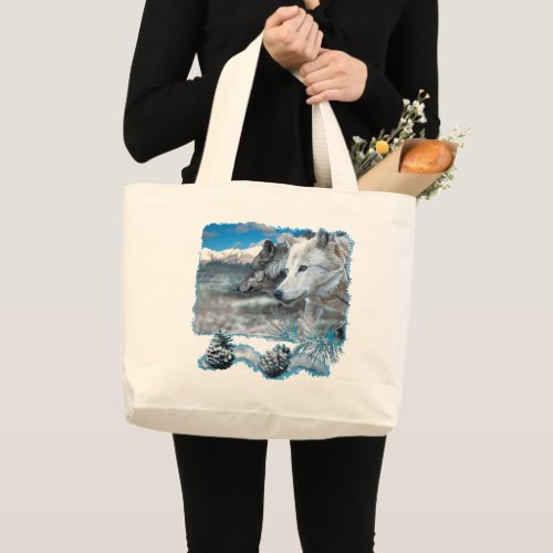 Grey Wolf SENTINEL WOLVES Jumbo Tote Bag