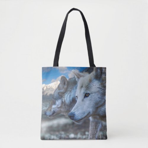 Grey Wolf SENTINEL WOLVES Tote Bag