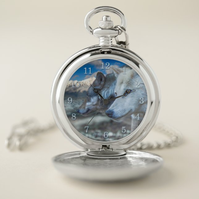GREY WOLF SENTINELS POCKET WATCH (Inside)