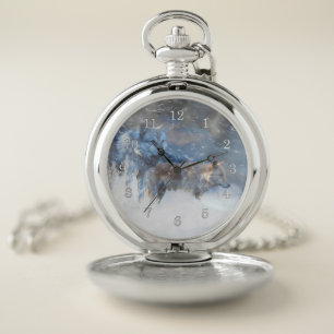 GREY WOLF TERRITORIES POCKET WATCH