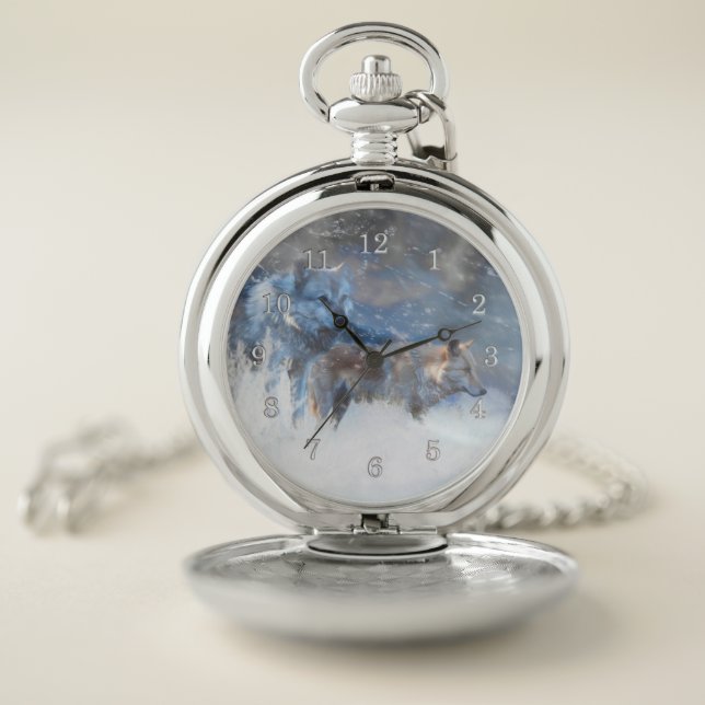 GREY WOLF TERRITORIES POCKET WATCH (Inside)