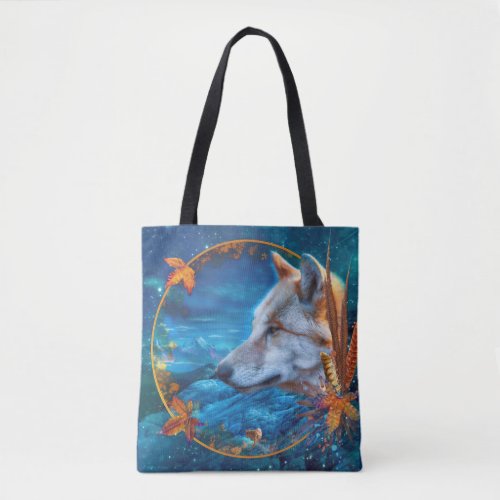 Grey Wolf THE GREAT QUEST Tote Bag