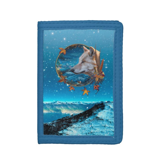 Grey Wolf THE GREAT QUEST Trifold Wallet (Front Vertical)