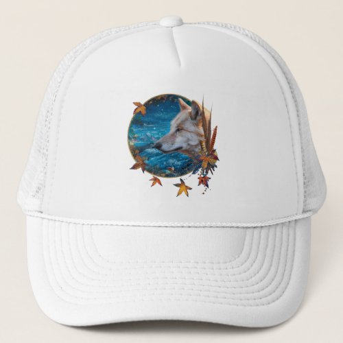 Grey Wolf THE GREAT QUEST Trucker Hat