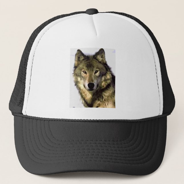 Grey Wolf Trucker Hat (Front)