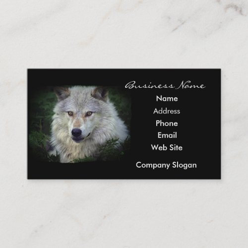 Grey Wolf Wildlife Supporter Business Card