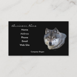Grey Wolf Wildlife Supporter Business Card