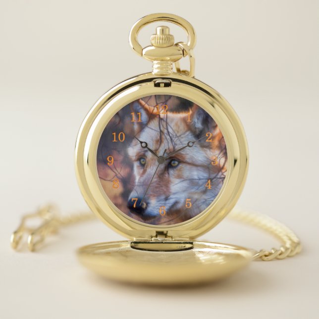 GREY WOLF WINDOW OF OPPORTUNITY POCKET WATCH (Inside)