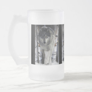 Grey Wolf & Winter Forest Wildlife Gift Mugs