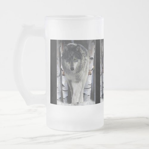 Grey Wolf  Winter Forest  Wildlife Gift Mugs