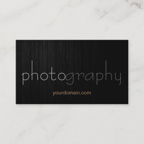 Grey Wood Photographer Artist Business Card