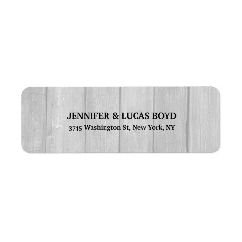 Grey Wood Unique Retro Style Classical Sheet Label