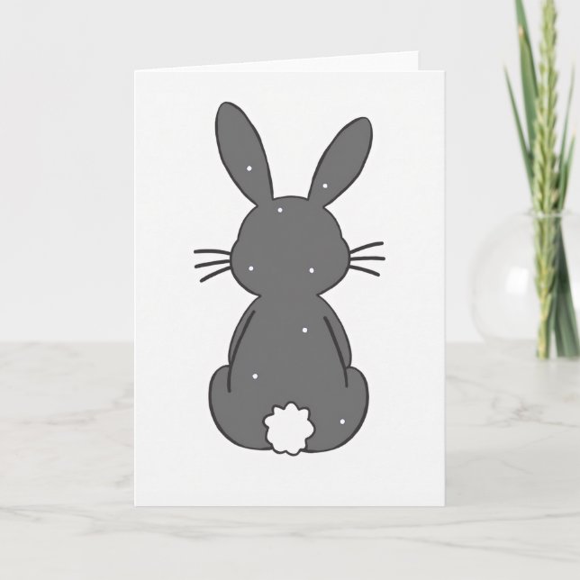 Grey Woodland Creature Art Card (Front)