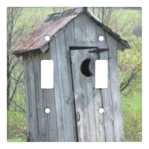 GREY WOODS OUTHOUSE WALLL SWITCH LIGHT SWITCH COVER