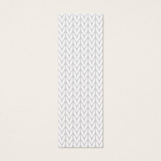 Grey Yarn Chevrons Knit Pattern Style (Front)