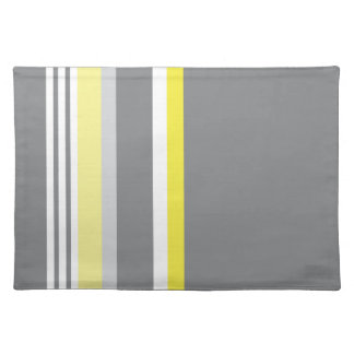 Grey (Yellow stripe) Placemat
