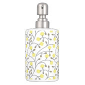Grey & Yellow Toothbrush holder & Soap Dispenser (Front)
