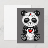 Grey Zombie Sugar Panda (Front/Back)