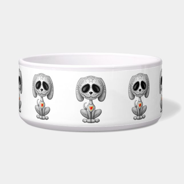Grey Zombie Sugar Puppy Bowl (Front)