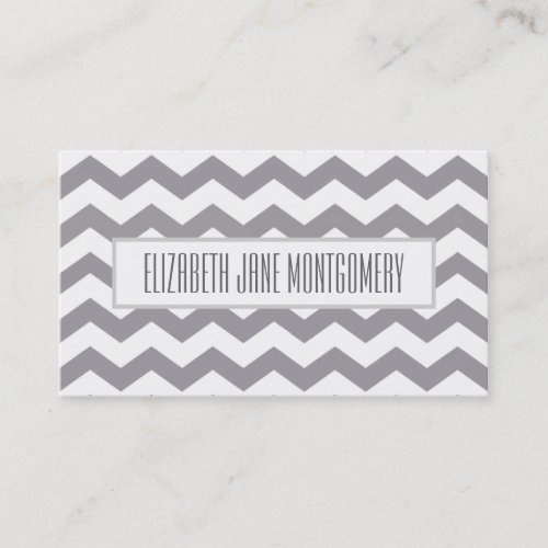 GreyChevron Modern Appointment Business Card