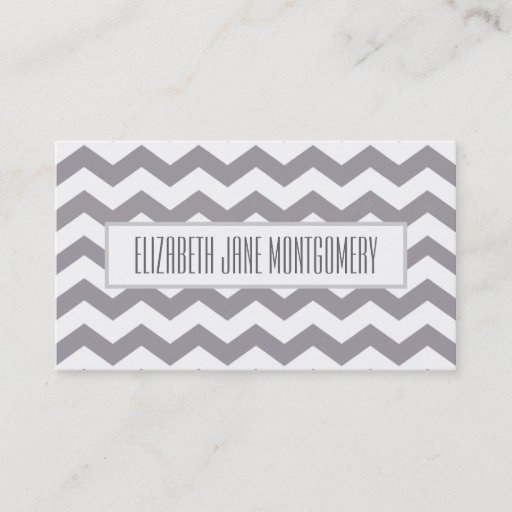 Customizable GreyChevron Modern Appointment Business Card
