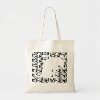 Greyfoot Cat Rescue Adopt Rescue Spay Neuter Tote by GreyfootCatRescue at Zazzle