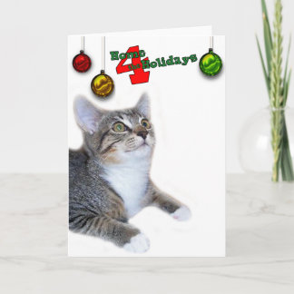 Greyfoot Cat Rescue Home 4 the Holidays Card