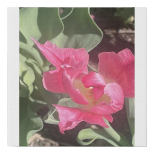 greyforaday Red Floral Print