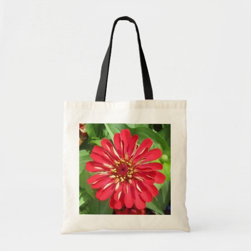greyforaday Red Floral Tote