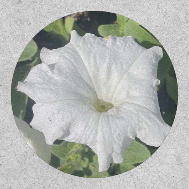 greyforaday White Floral Patch (Front)
