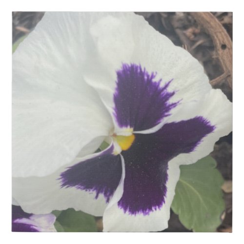 greyforaday White Floral Print