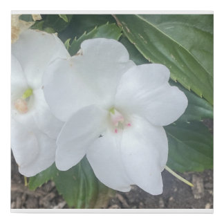 greyforaday White Floral Print