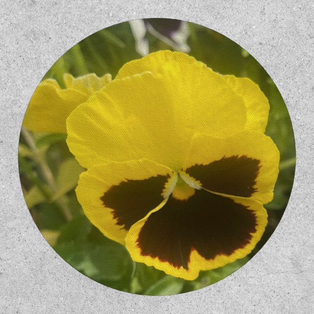 greyforaday Yellow Floral Patch (Front)