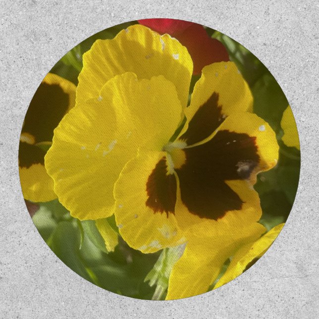 greyforaday Yellow Floral Patch (Front)